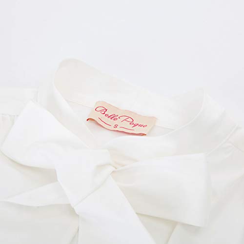 Ivory Retro Blouses for Plus Size Ladies