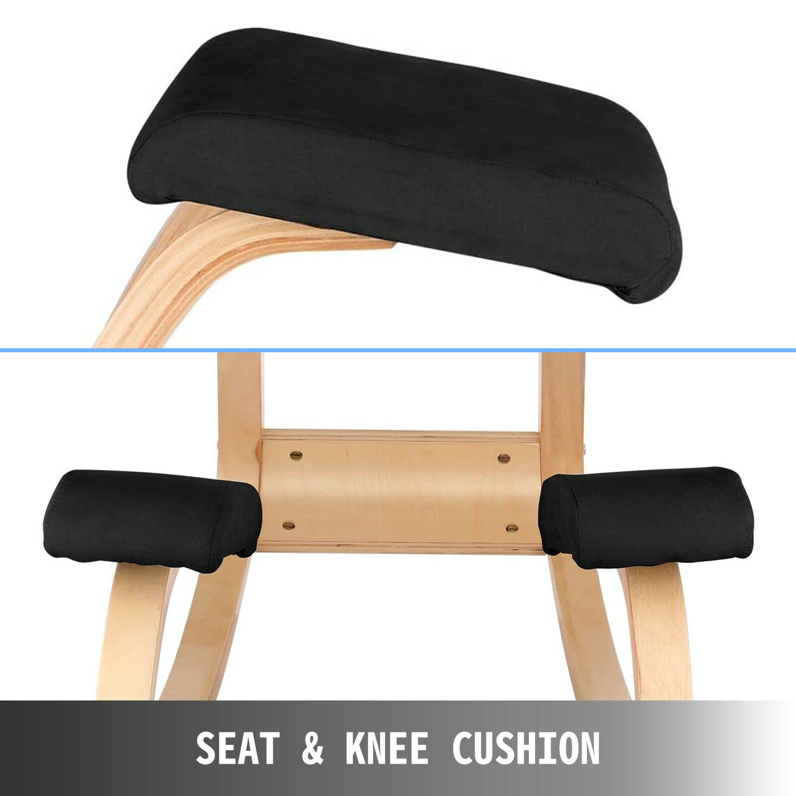 Wooden Rocking Kneeling Chair for Ergonomic Posture