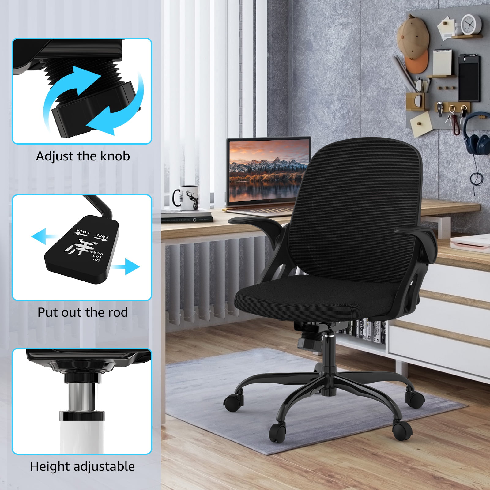 Ergonomic Mesh Office Chair - Black
