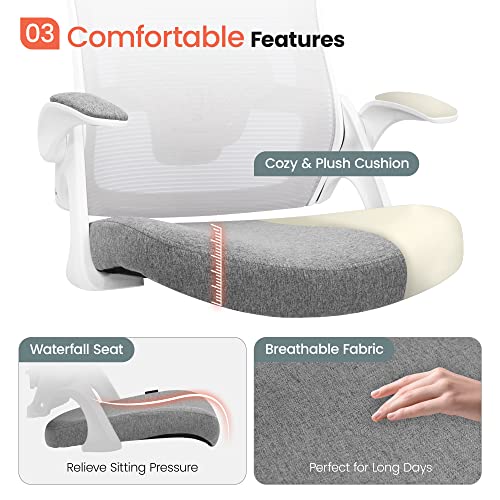 Ergonomic High-Back Mesh Desk Chair (Grey)