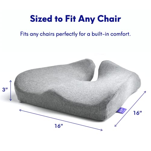 Ergonomic Pressure Relief Seat Cushion for Long Sitting