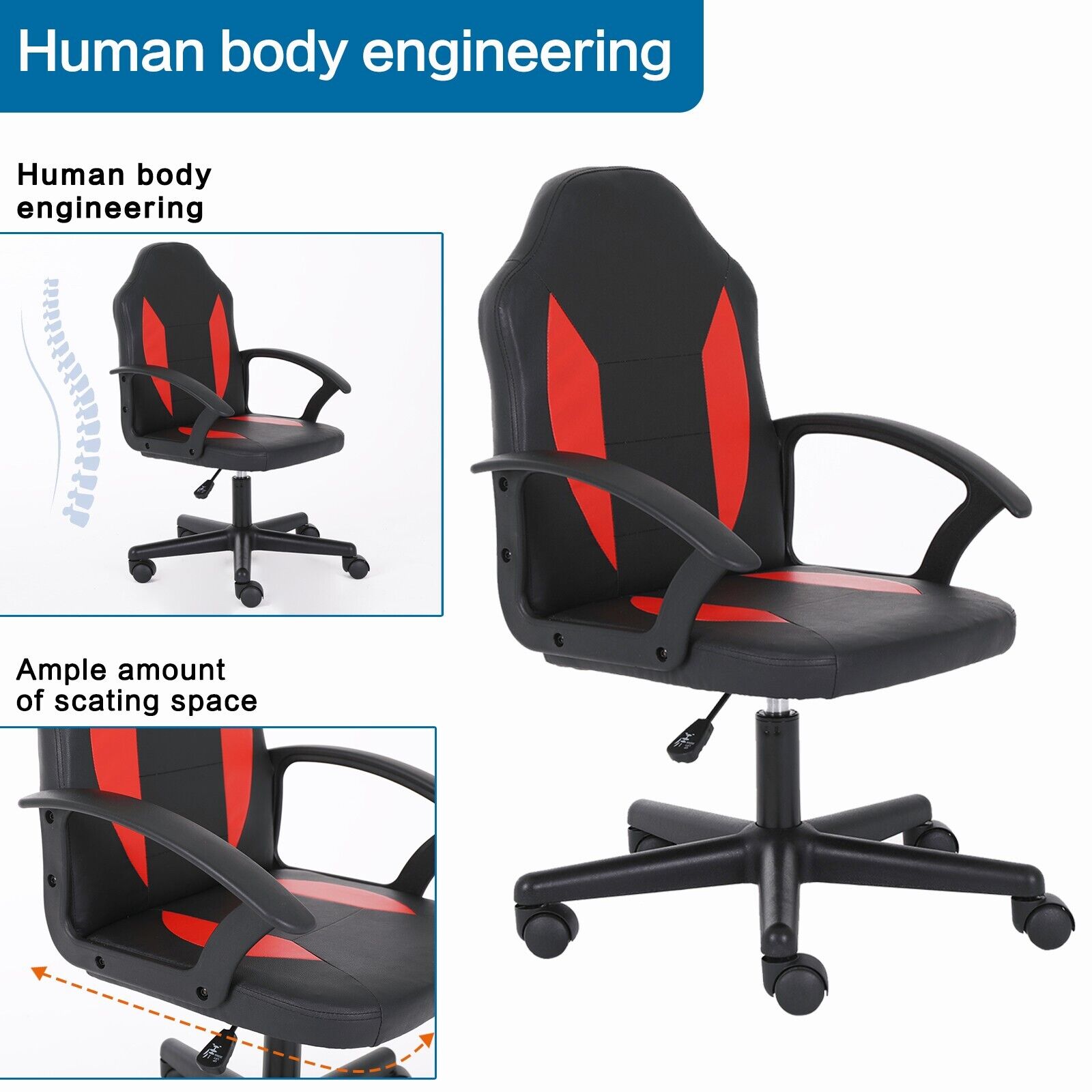 Ergonomic Leather Executive Office Chair