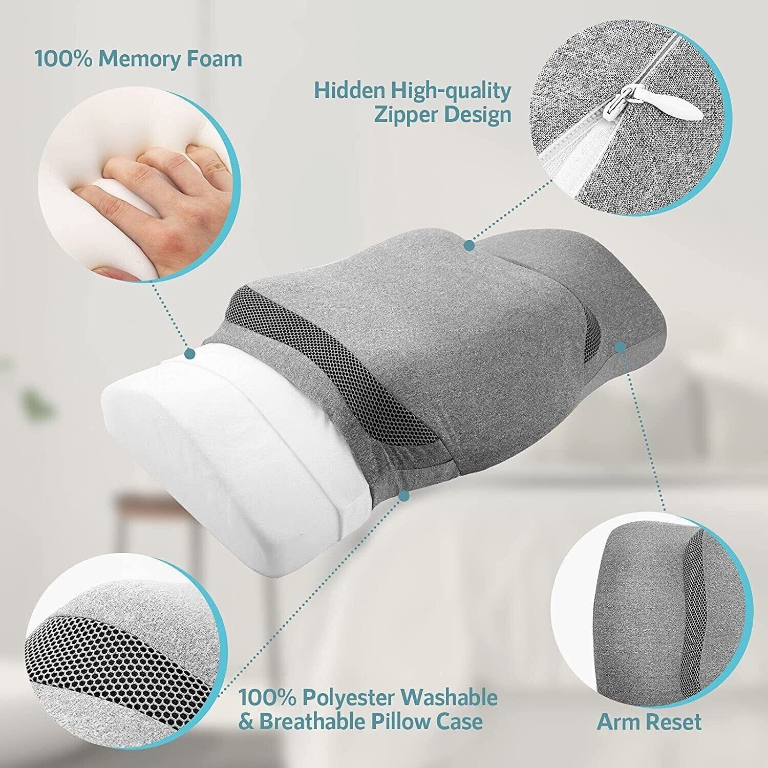 Ergonomic Orthopedic Memory Foam Neck Pillow
