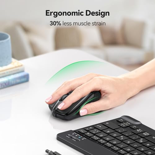 Ergonomic Wireless Mouse with Nano Receiver