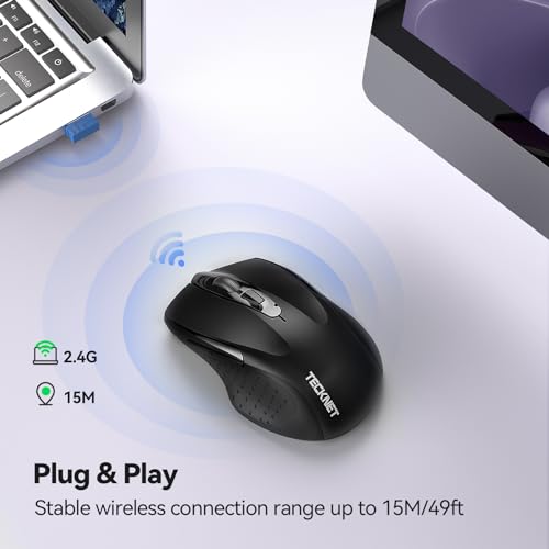 Ergonomic Wireless Mouse with Nano Receiver