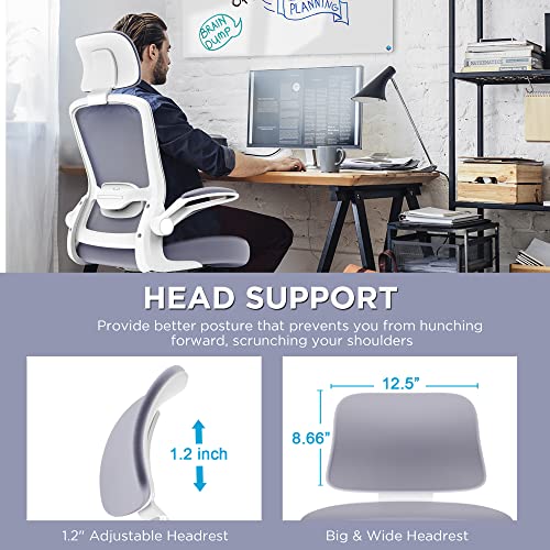 Ergonomic High-Back Office Chair with Armrests