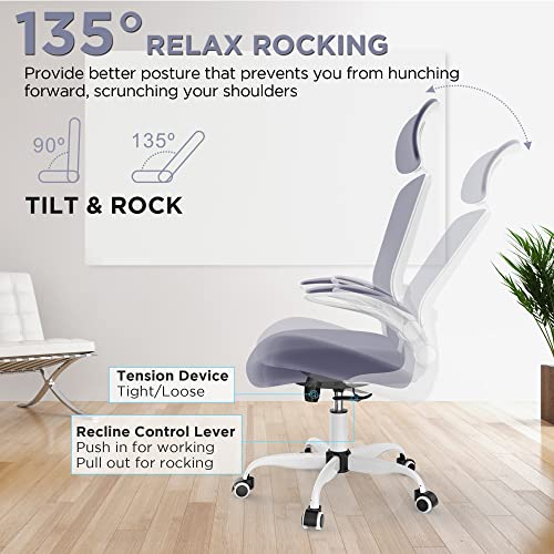 Ergonomic High-Back Office Chair with Armrests