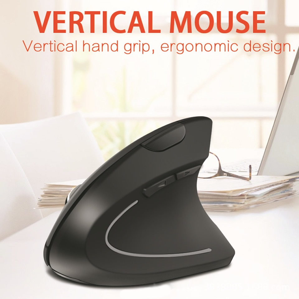 Wireless Ergonomic Vertical Gaming Mouse - 1600 DPI