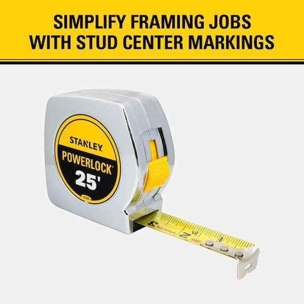 Stanley 25ft Powerlock Professional Tape Measure - X-Foot