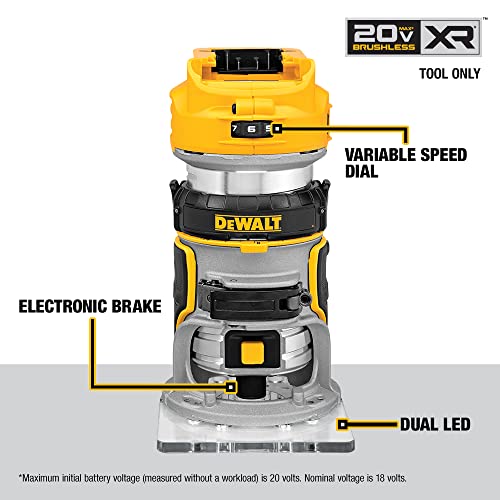 DEWALT 20V Max XR Cordless Router Tool