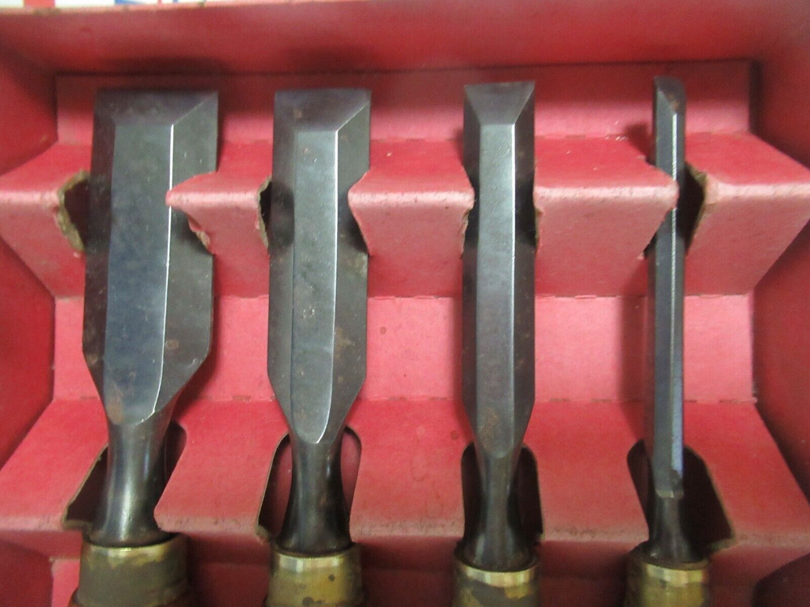 Set of 4 Vintage Woodworking Chisels