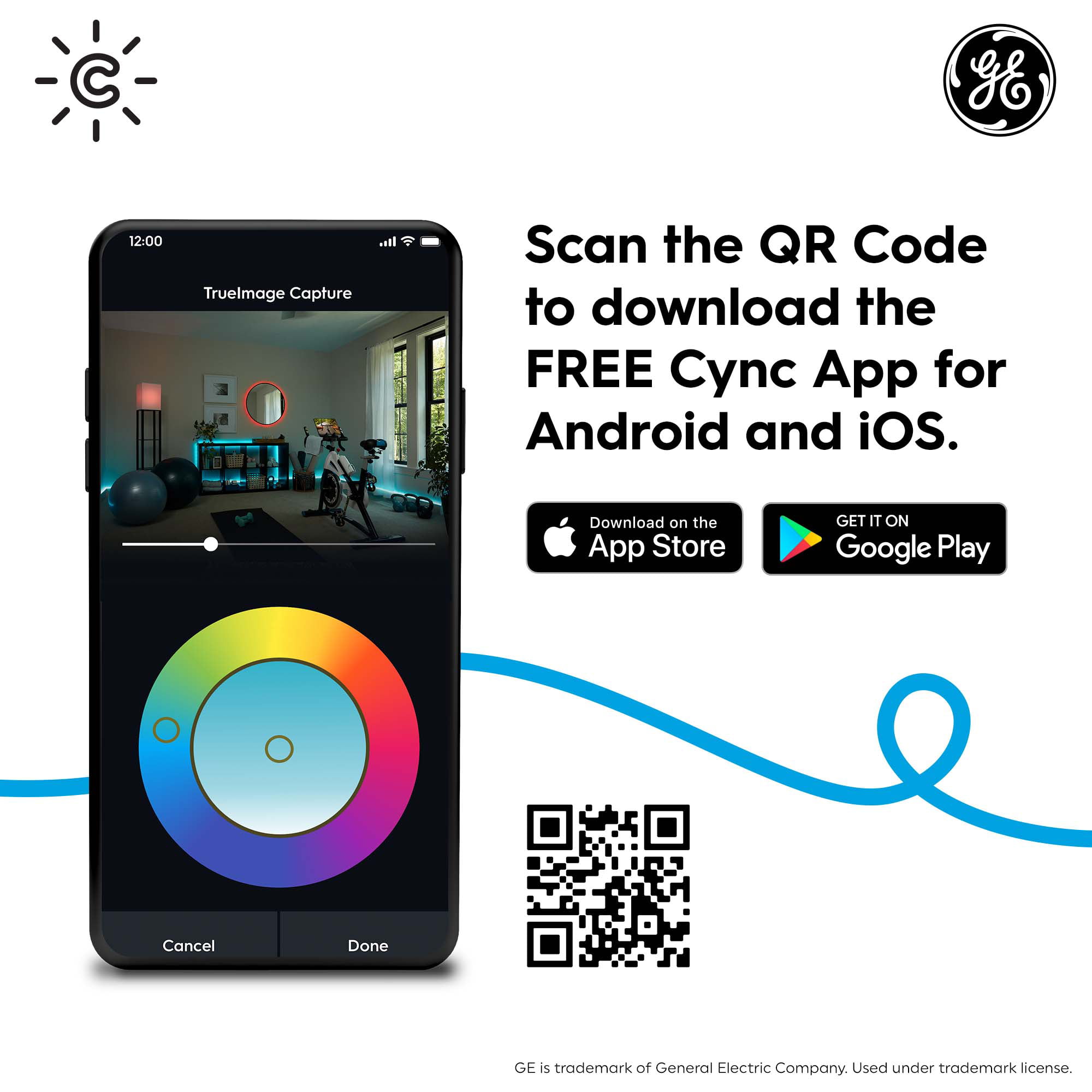 GE CYNC Smart LED Bulbs, Soft White, 2pk