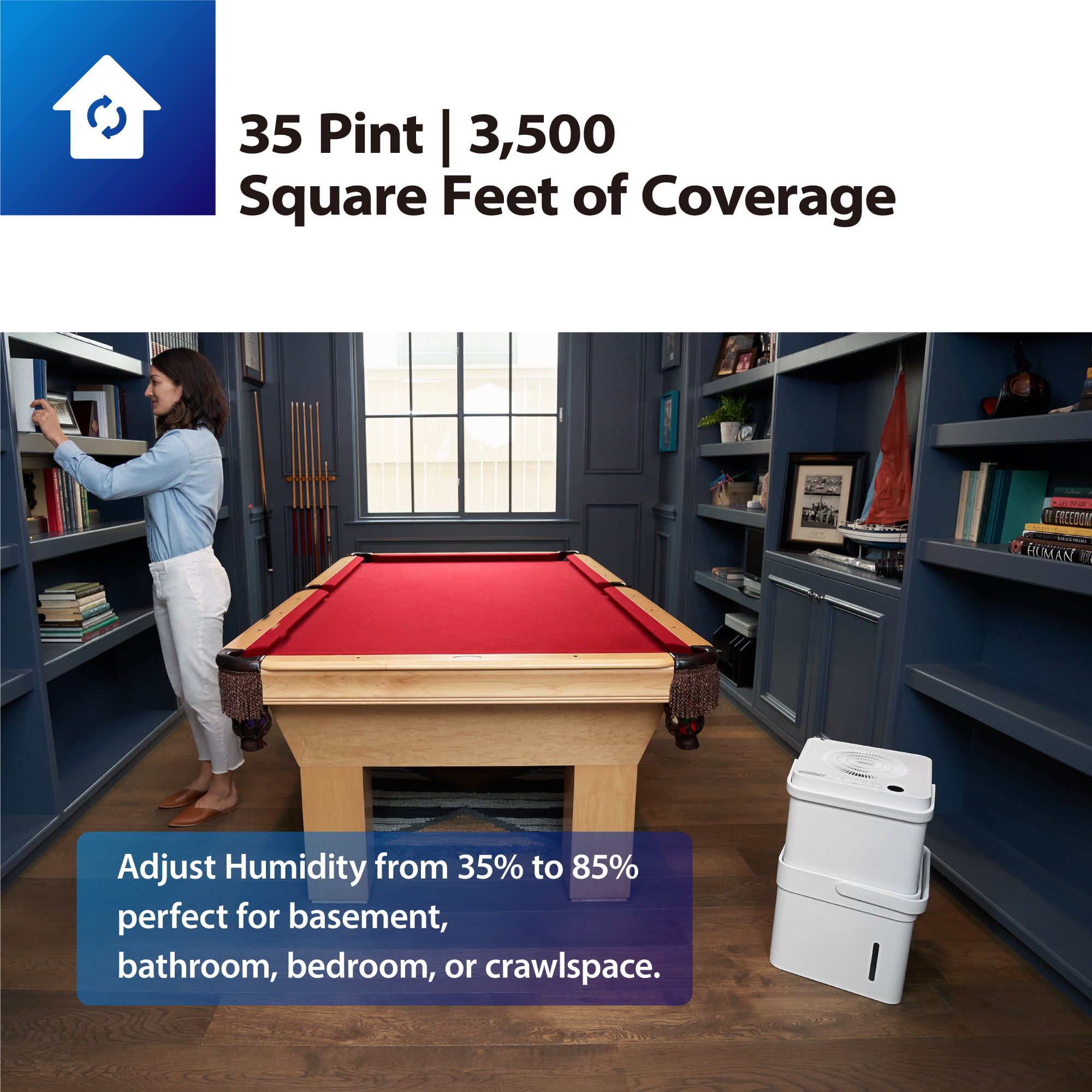 Midea Smart WiFi Dehumidifier - 20-Pint