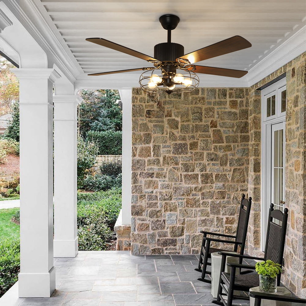 Smart Ceiling Fan with Remote Control 52in