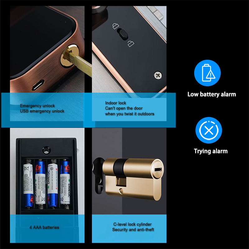 Smart Door Lock with Fingerprint, Smart Card & Password