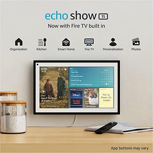 Echo Show 15 | Full HD 15.6" Smart Display with Alexa
