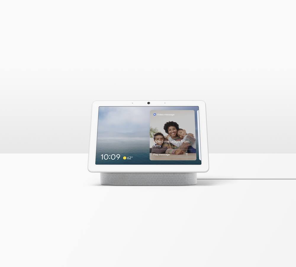 Google Nest Hub Max in Chalk Gray color