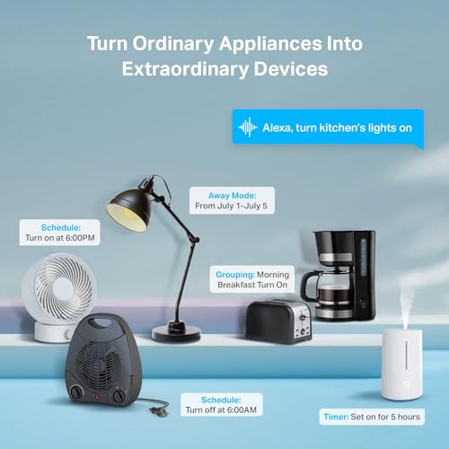 Kasa Smart Plug Ultra Mini 15A, Wi-Fi Outlet