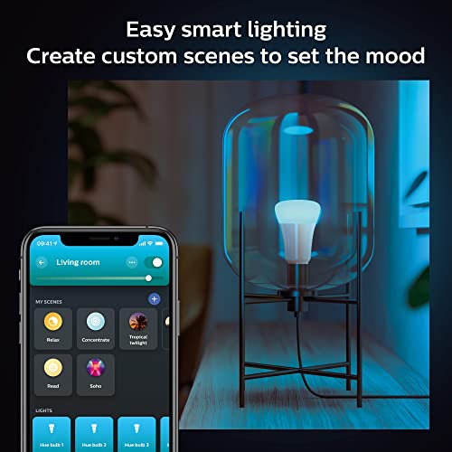 Philips Hue Smart LED Bulb 3-Pack Color-Changing Light