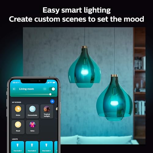 4-Pack Philips Hue Color-Changing Smart LED Bulbs