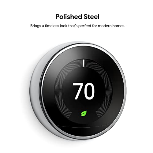 Google Nest 3rd Gen Smart Thermostat - Works with Alexa