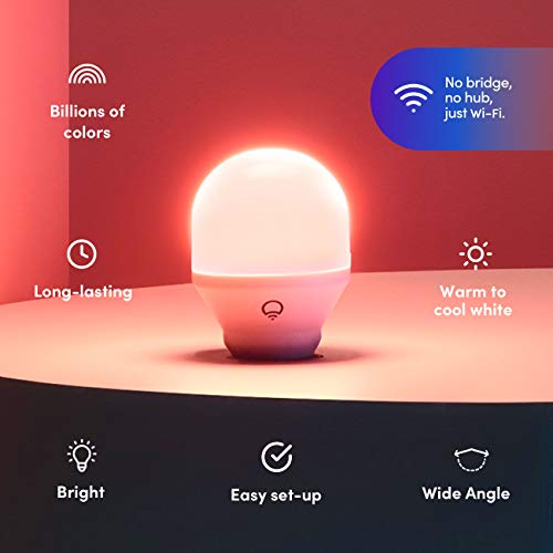 2-Pack LIFX Color Smart LED Light Bulb, Wi-Fi