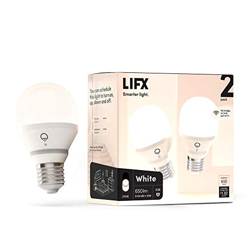 LIFX A19 Smart LED Light Bulb, Warm, Dimmable