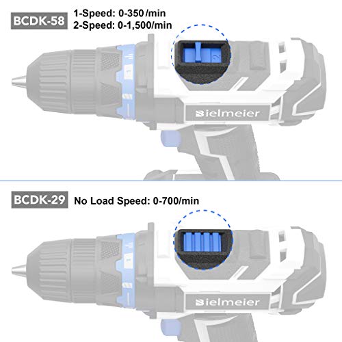 Bielmeier 20V Cordless Drill Set with 29pcs Drill Bits