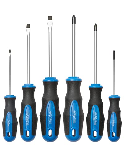 Magnetic Screwdriver Set: 6-Piece with Cushion Grip