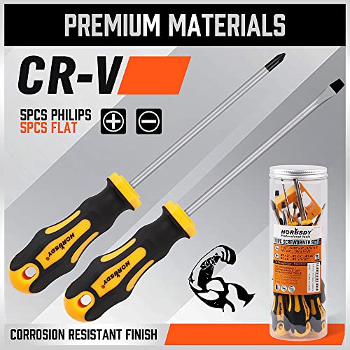 11-Piece Screwdriver Set for Fastening and Loosening