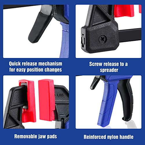 WORKPRO 6" Mini Bar Clamps - Woodworking Essentials