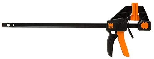 WEN 12-Inch Steel Bar Clamps - Heavy Duty, Two Pack