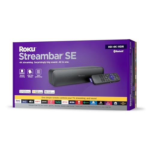 Roku Streambar SE | 2-in-1 Soundbar with 4K Streaming