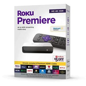 Roku Premiere | HD/4K/HDR Streaming Player with Remote