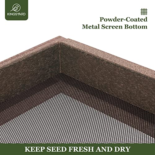 Durable Kingsyard Bird Feeder Holds 3.5 lbs