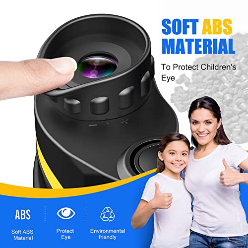 DIMY Compact Waterproof Binocular for Kids Boys Age 5-10 Yellow