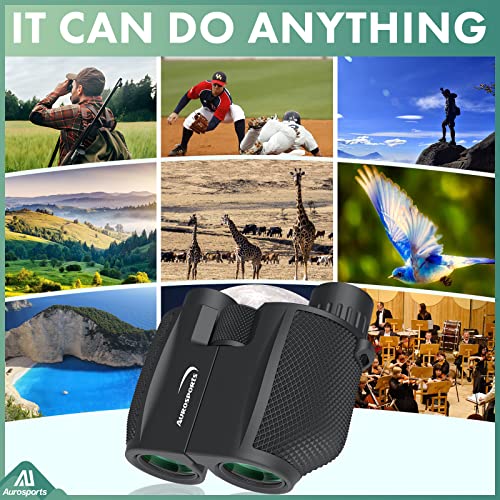 Aurosports 10x25 Compact Binoculars for Wild Bird Watching