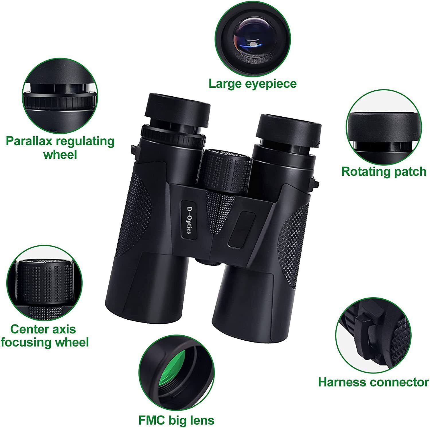 Lightweight 12x42 Binoculars for Bird Watching & Hunting