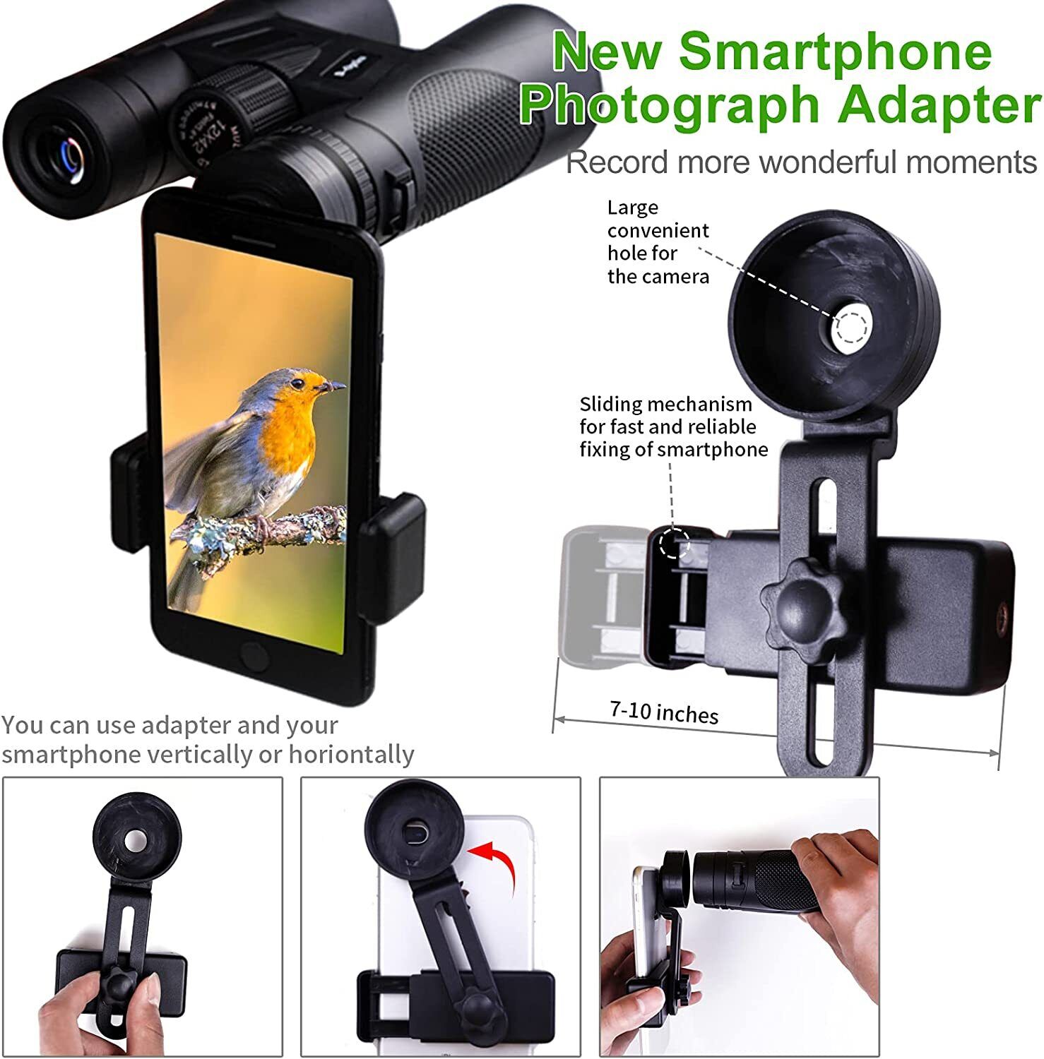 Lightweight 12x42 Binoculars for Bird Watching & Hunting