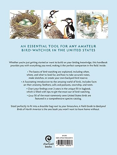 North American Backyard Birds Field Guide with Logbook