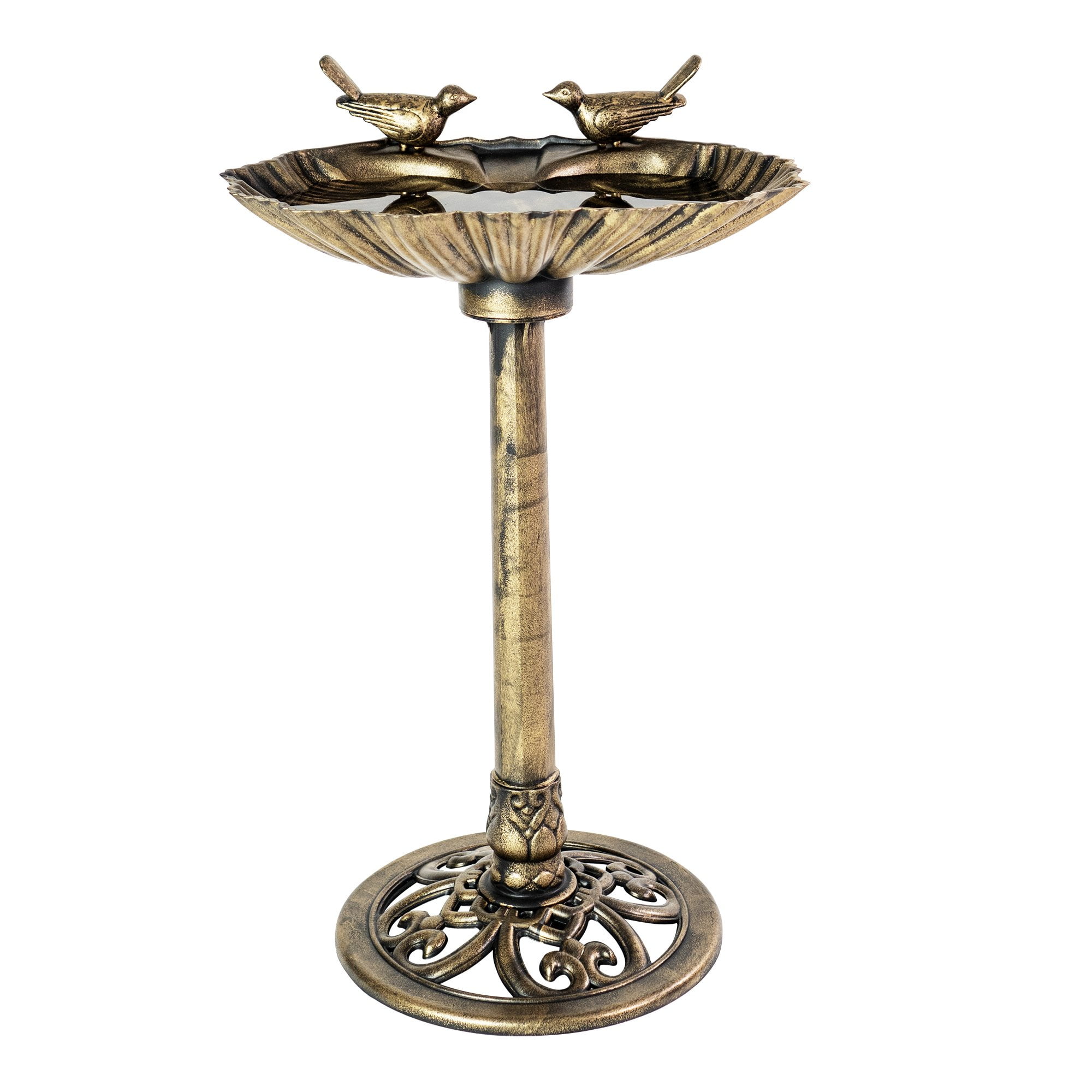 Bronze Resin Bird Bath for Patio