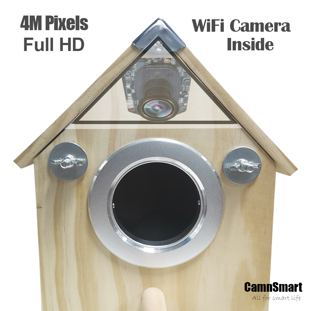 4MP Tuya WIFI Bird House Camera Day/Night View