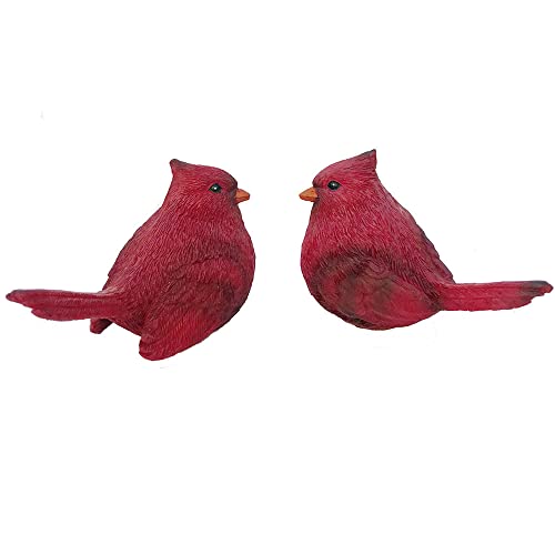 Red Cardinal Bird Figurines for Home Decor and Gifts