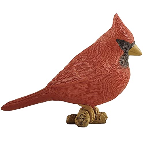 Red Cardinal Sitting on Branch Figurine - Perfect for Bird Lovers!