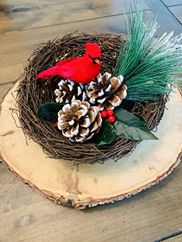 Wild Birds: 5-Inch Male Cardinal Figurine - Touch of Nature
