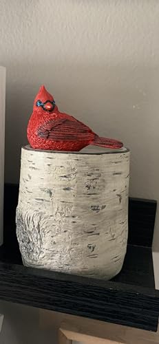Mini Cardinal Songbird Figurine, 3"Wx2"H