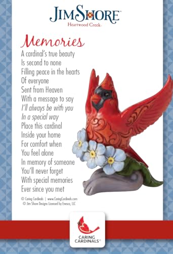 Enesco Jim Shore Caring Cardinal Figurine - Hand-painted