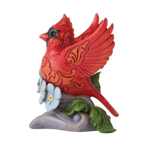 Enesco Jim Shore Caring Cardinal Figurine - Hand-painted