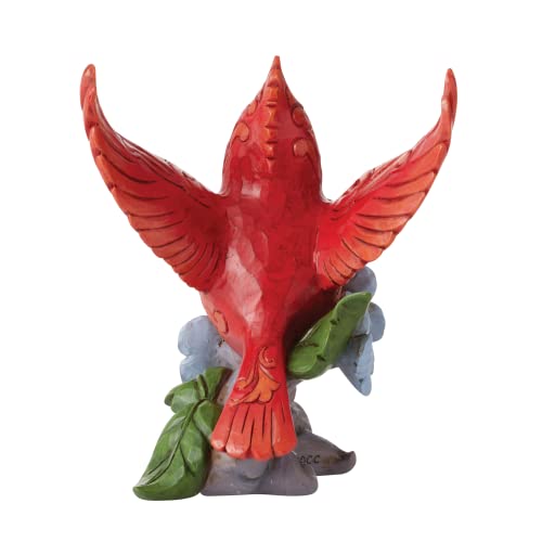 Enesco Jim Shore Caring Cardinal Figurine - Hand-painted
