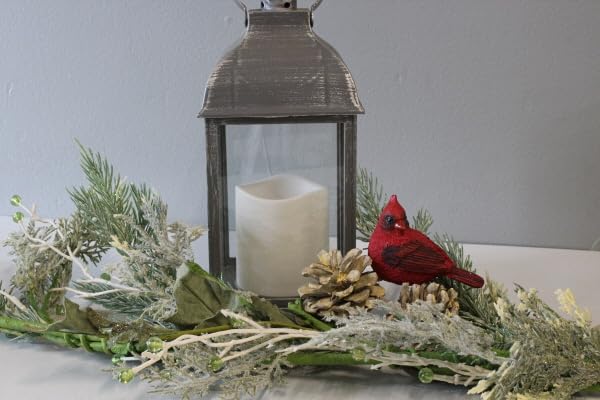 Mini Cardinal Figurine for Seasonal Home Decor Shelf